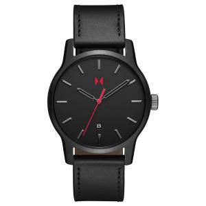 MVMTH Classical Leather Watch In Black (Digital)